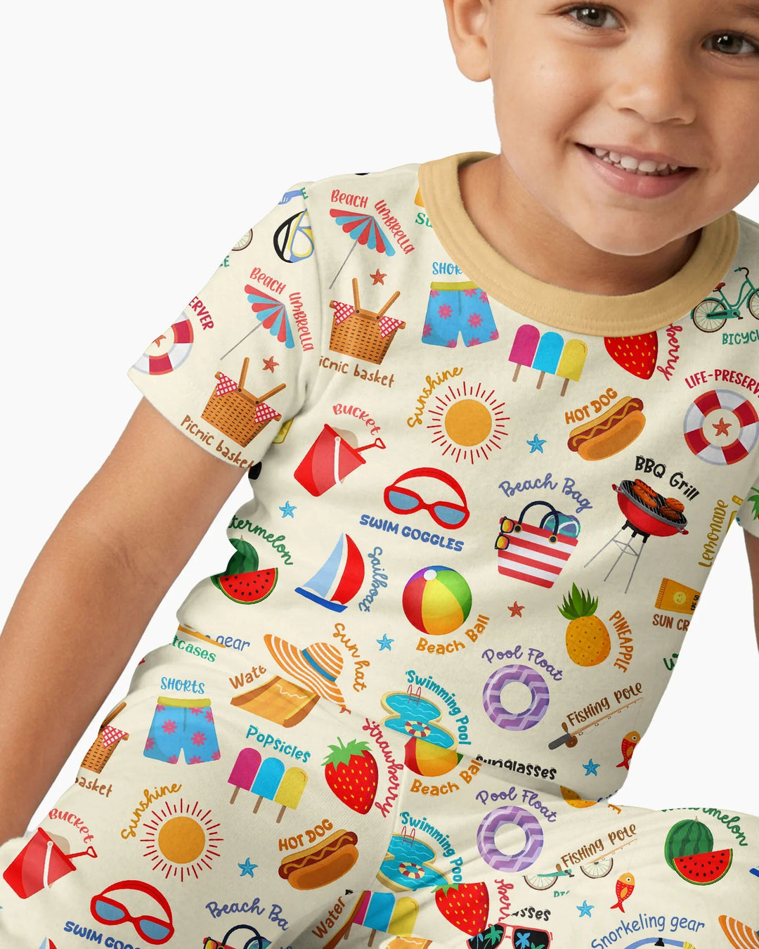 Love Summer Bamboo Two Piece Short Sleeve Pajama Set