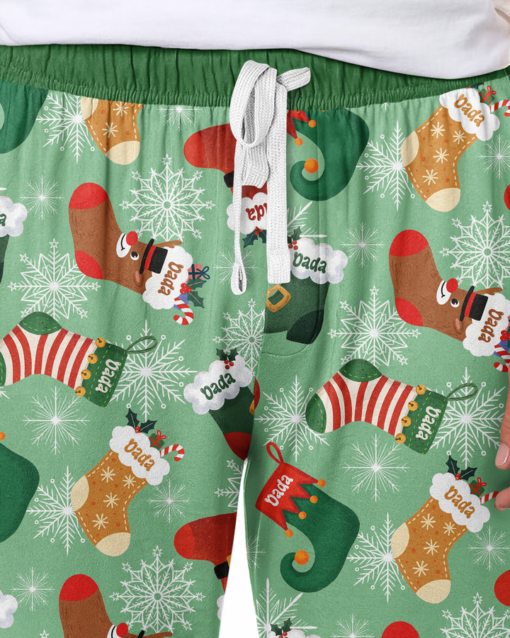 Christmas Crew Family Matching  Bamboo Men's Pajama Set