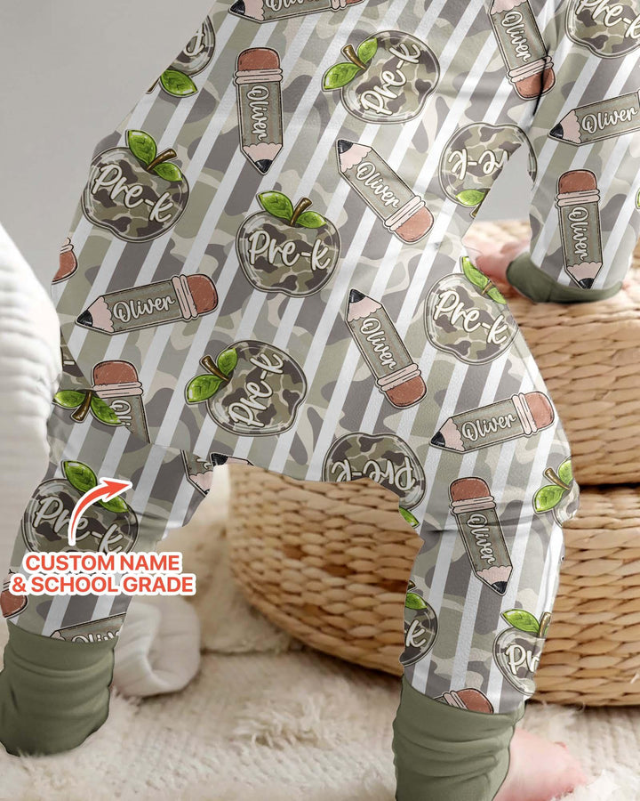 Custom Name Camo Apple Days Bamboo Convertible Zippy