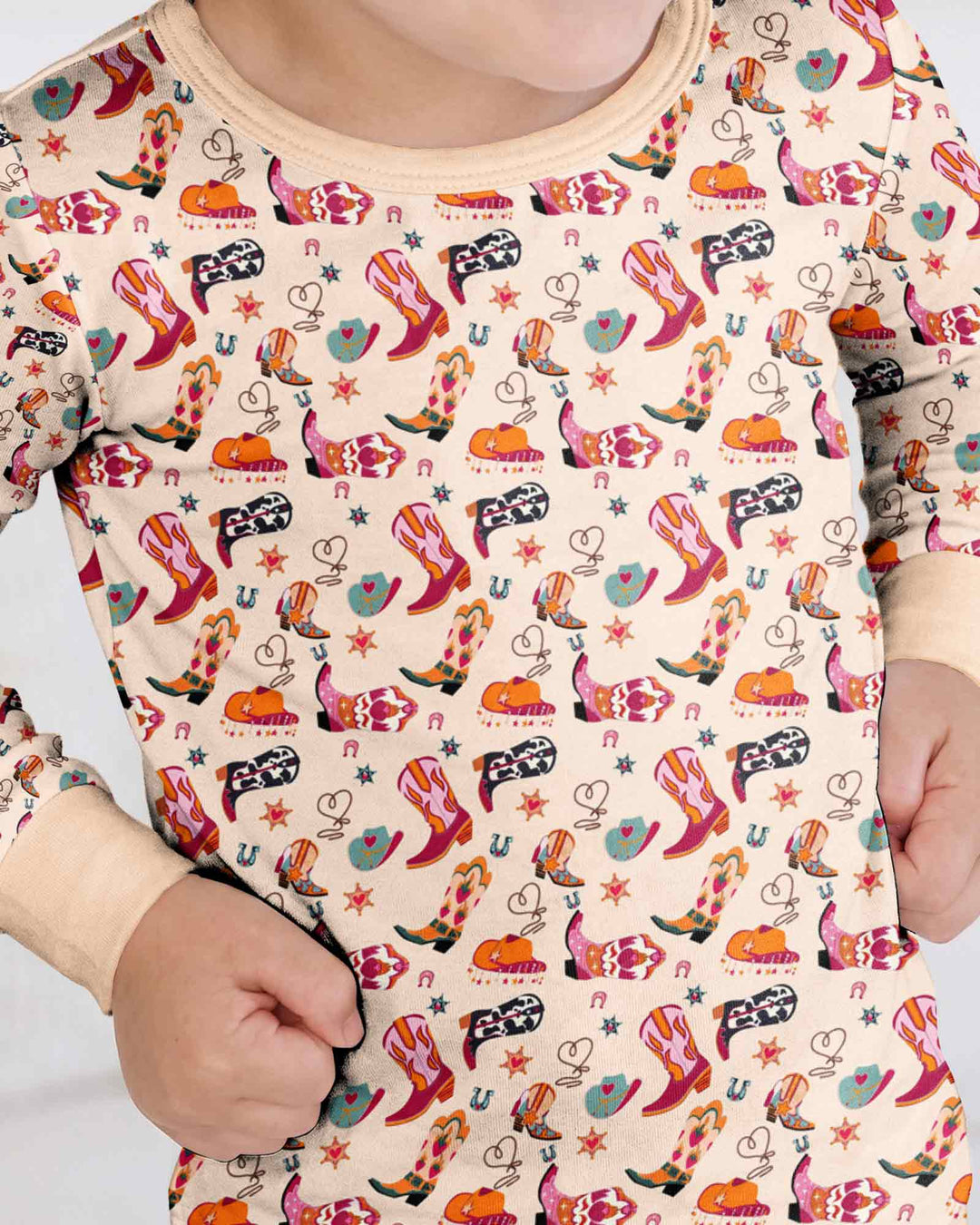 Template Bamboo Two Piece Long Sleeve Pyjamas Set