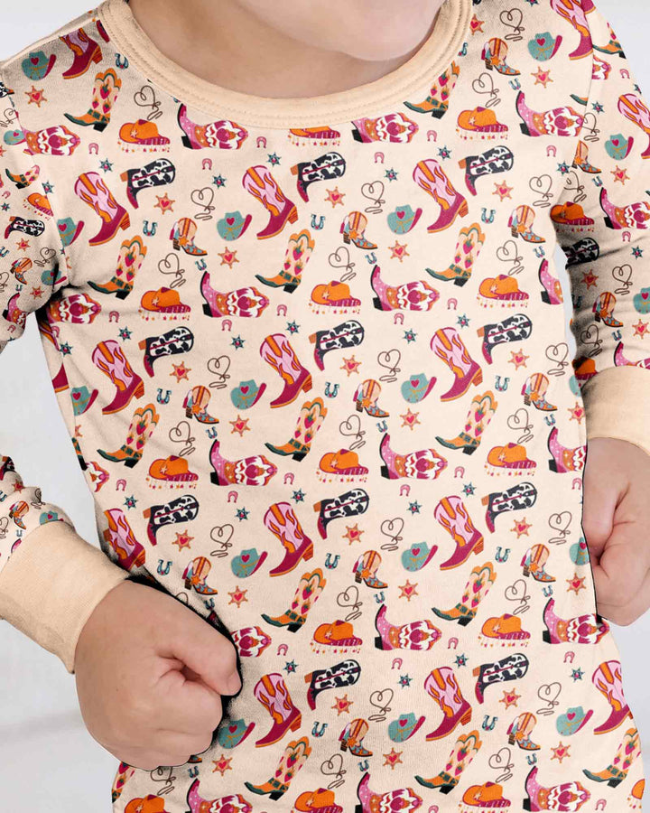 Template Bamboo Two Piece Long Sleeve Pyjamas Set