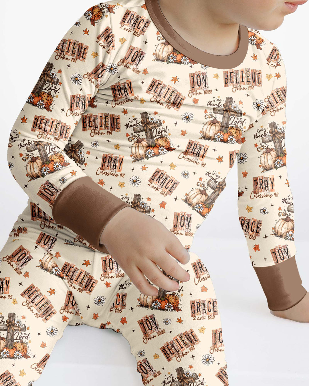 Template Bamboo Two Piece Long Sleeve Pyjamas Set