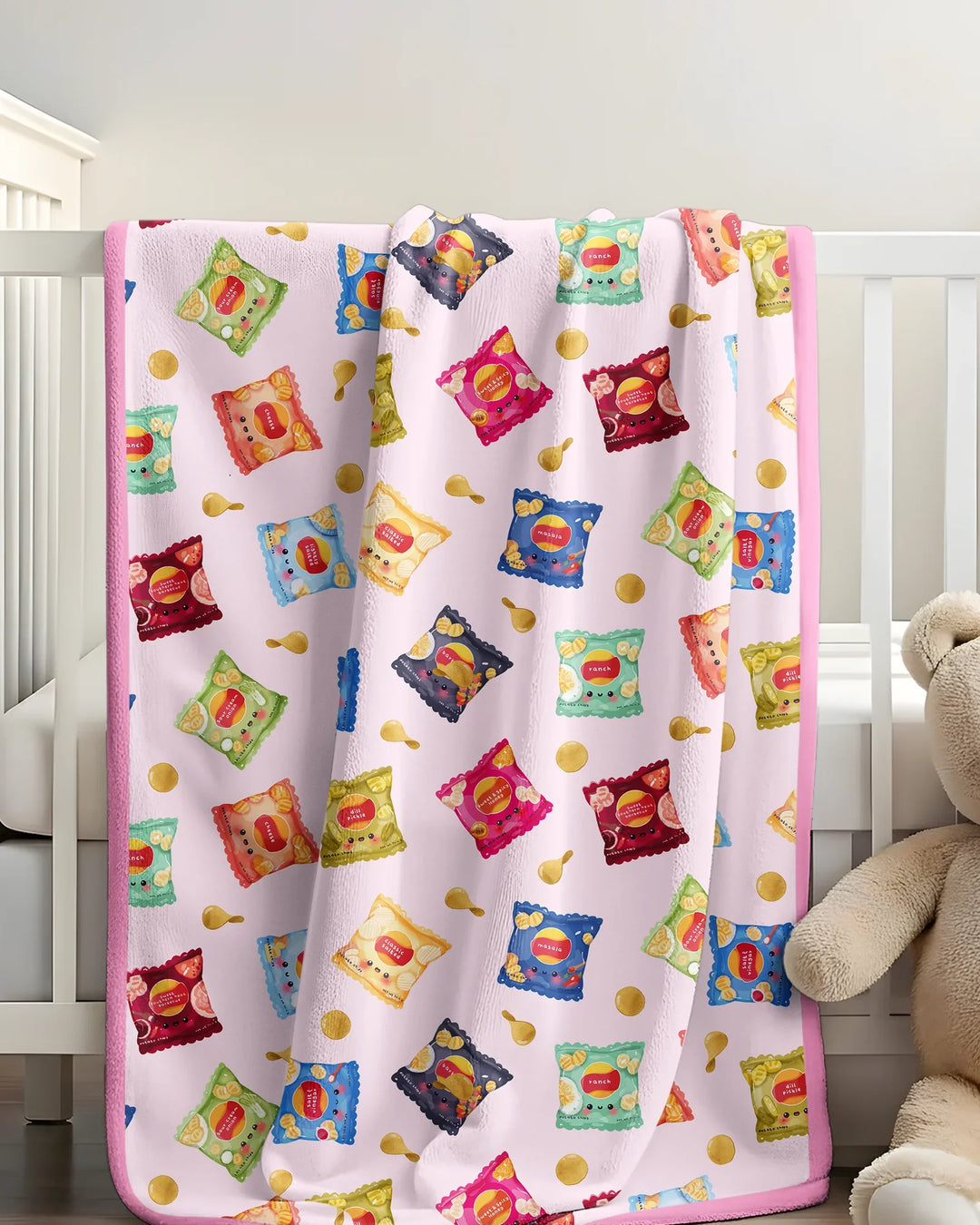 Potato Chips Bamboo Blanket