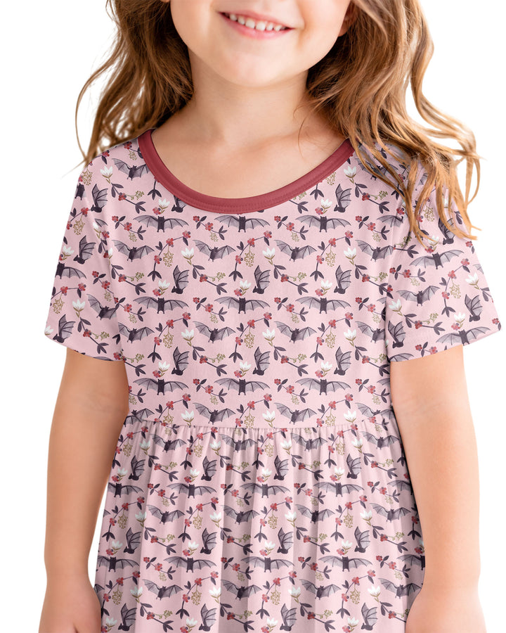 Fruit Bats Whimsy Bamboo Twirl Dress