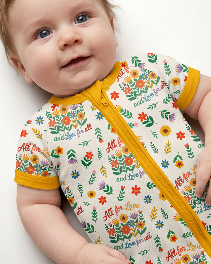 Love For All Family Matching Bamboo Shorty Zippy