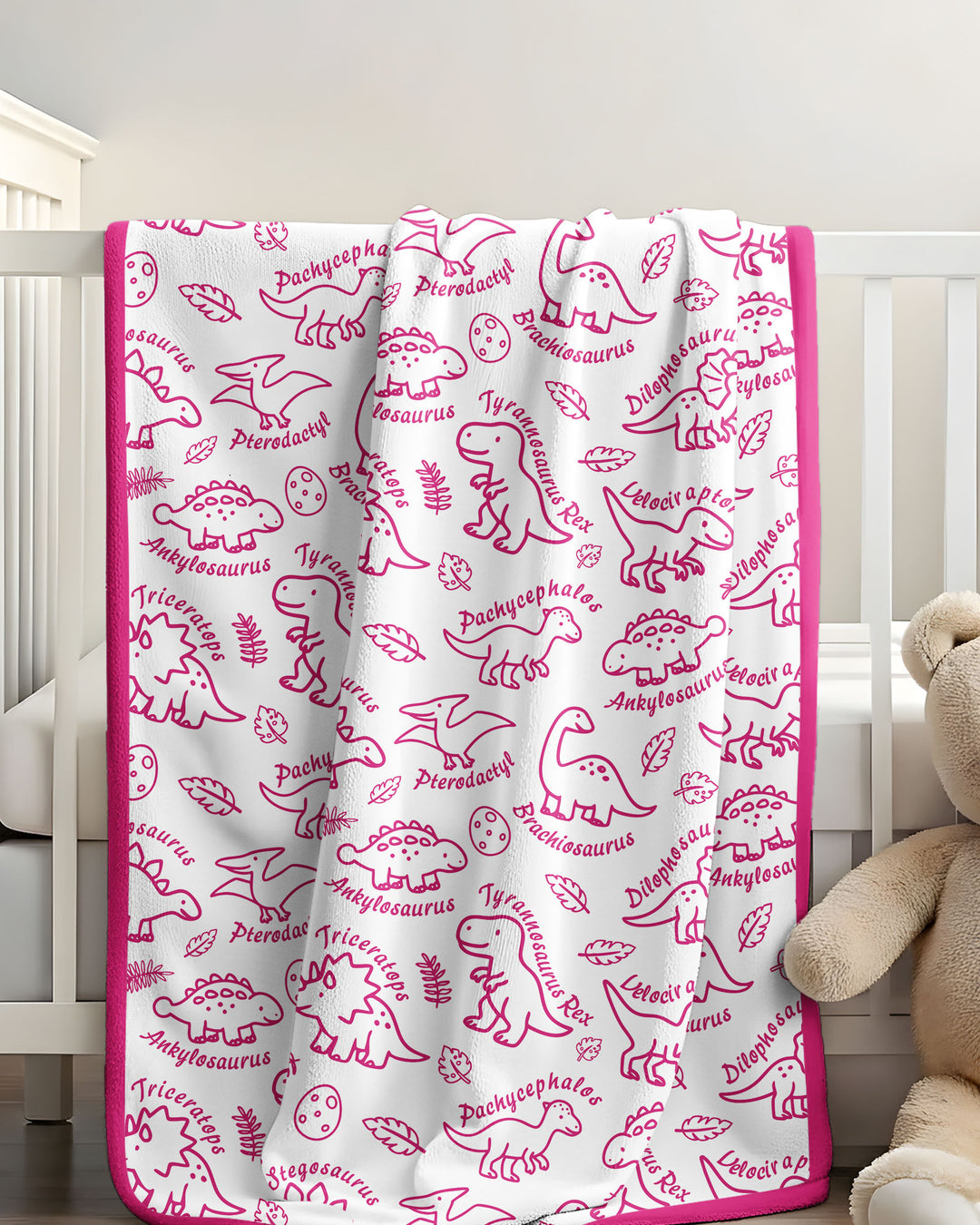 Dinosaur Park Bamboo Blanket