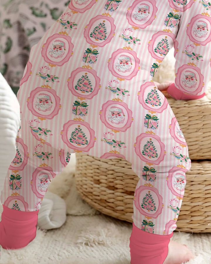 Pink Vintage Christmas Bamboo Convertible Zippy