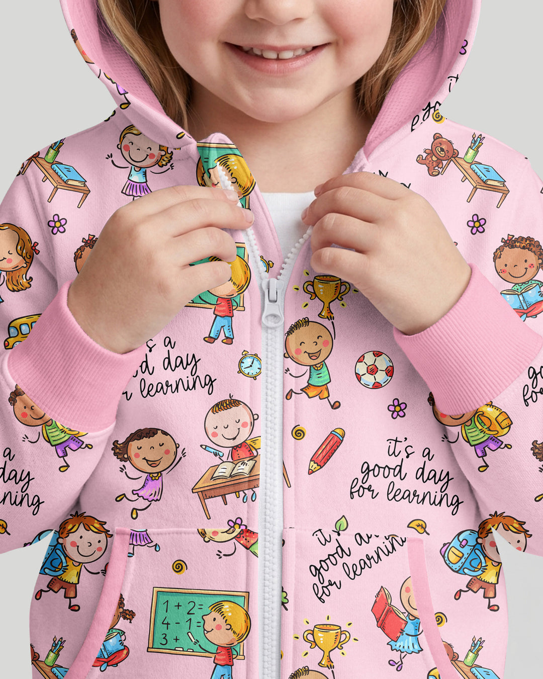 Little Learners Adventure Bamboo Zip Hoodie