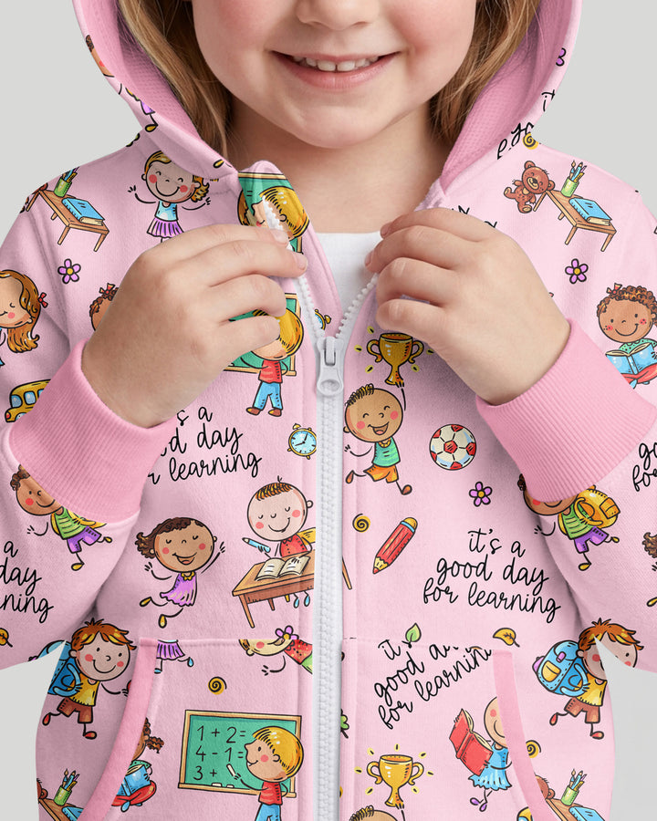 Little Learners Adventure Bamboo Zip Hoodie