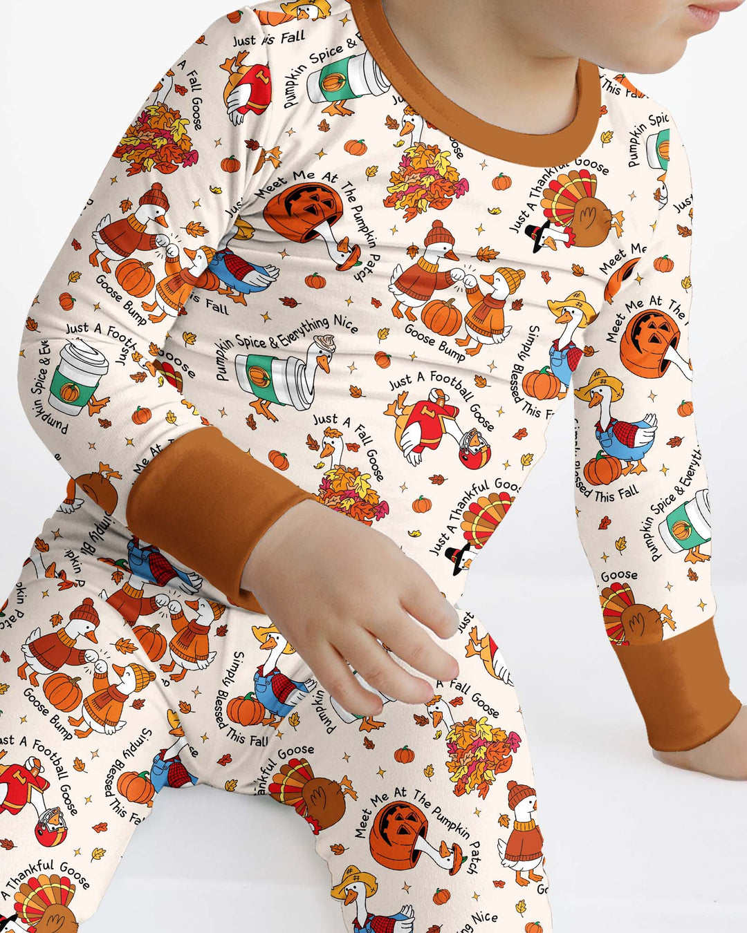 Template Bamboo Two Piece Long Sleeve Pyjamas Set