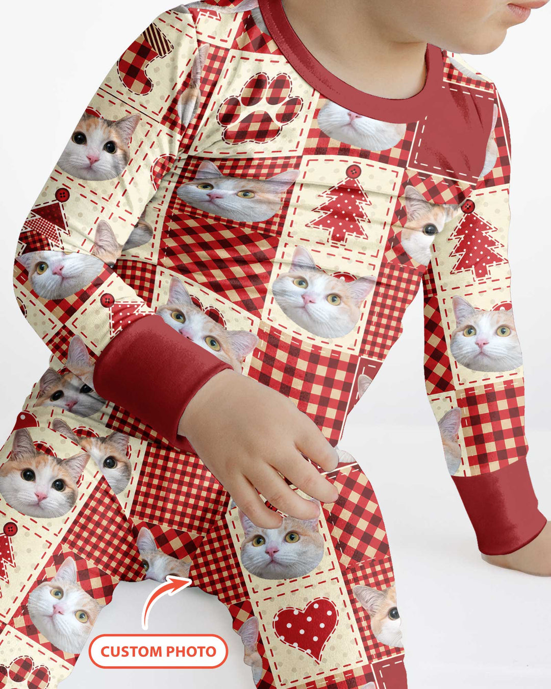 Christmas Ugly Pet Bamboo Two Piece Long Sleeve Pajama Set