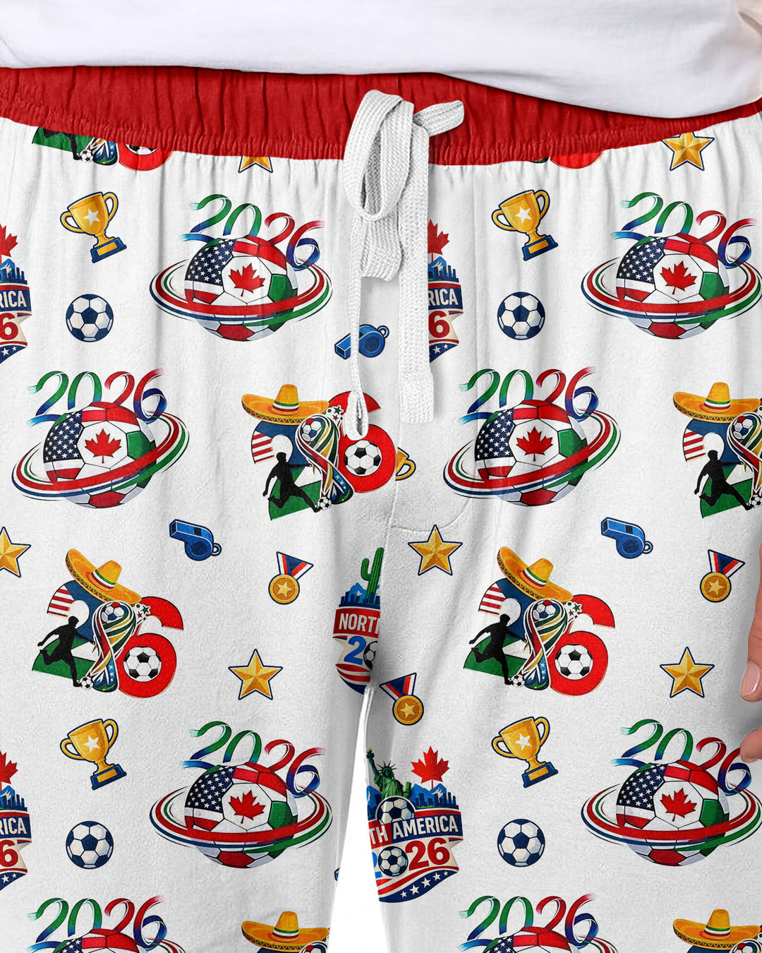 World Soccer North America 2026 Family Matching Bamboo Men's Pajama Set