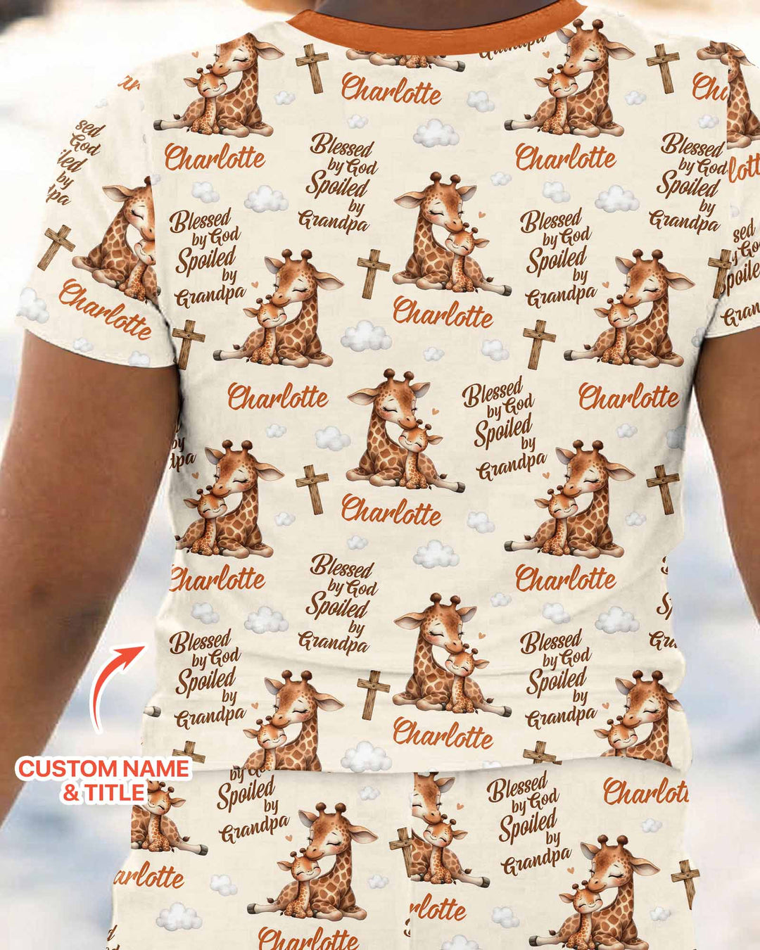 CUSTOM Template Bamboo Two Piece Short Sleeve Pyjamas Set