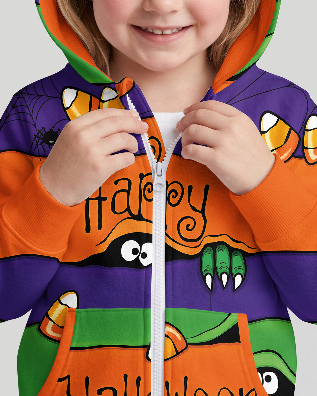 Happy Halloween Bamboo Zip Hoodie
