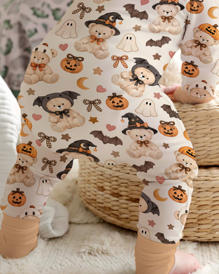 Cozy Coquette Teddy Bear Halloween Bamboo Convertible Zippy