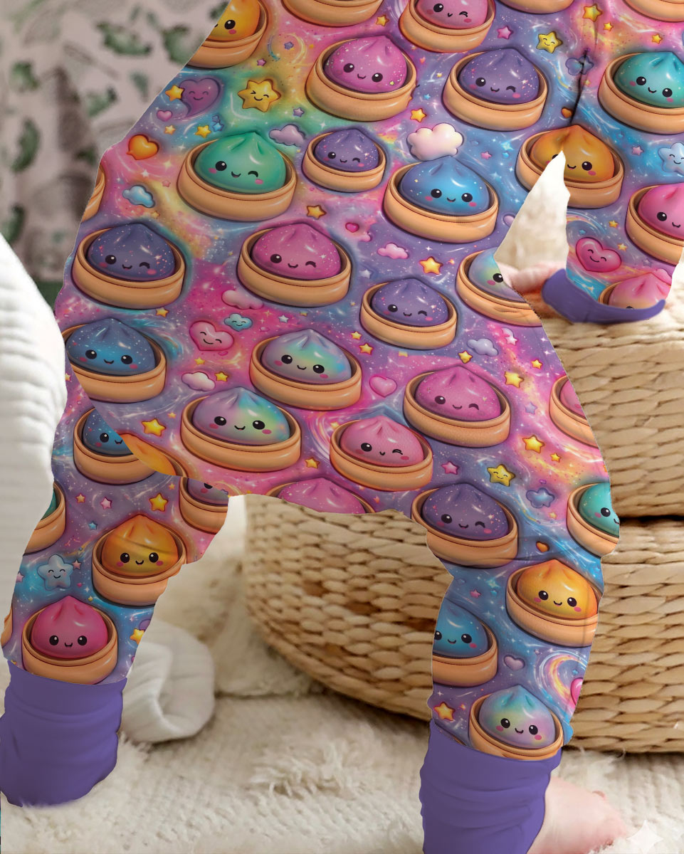Kawaii Glitter Dumpling Bamboo Convertible Zippy