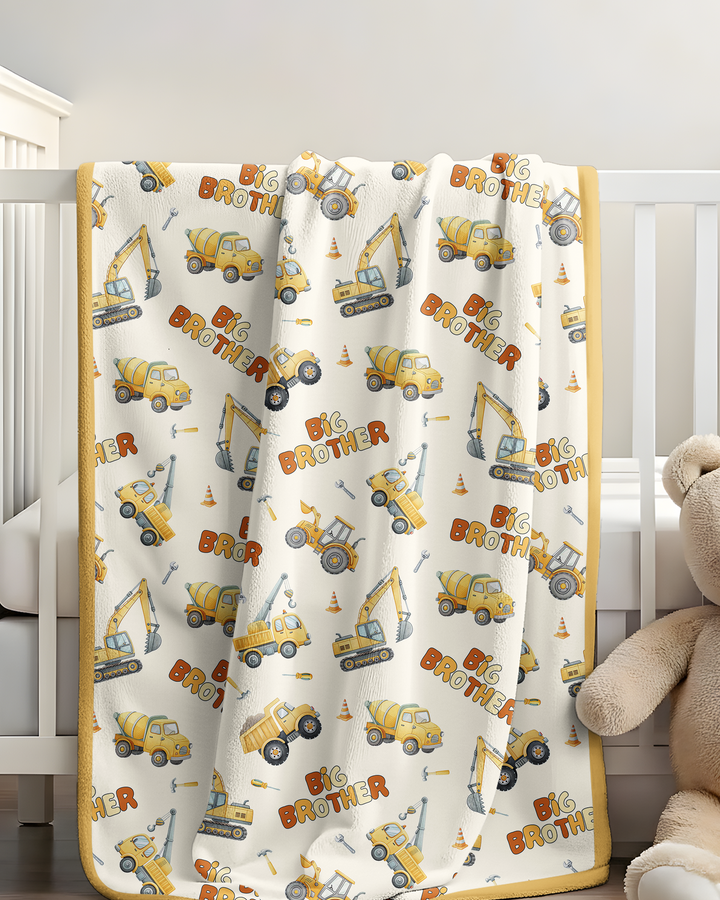 Custom Construction Matching Sibling Bamboo Blanket