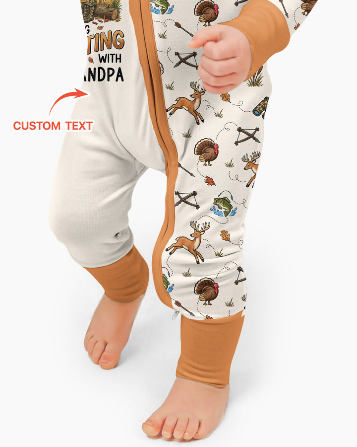 Personalized Pack My Diapers I'm Going Hunting Bamboo Convertible Zippy