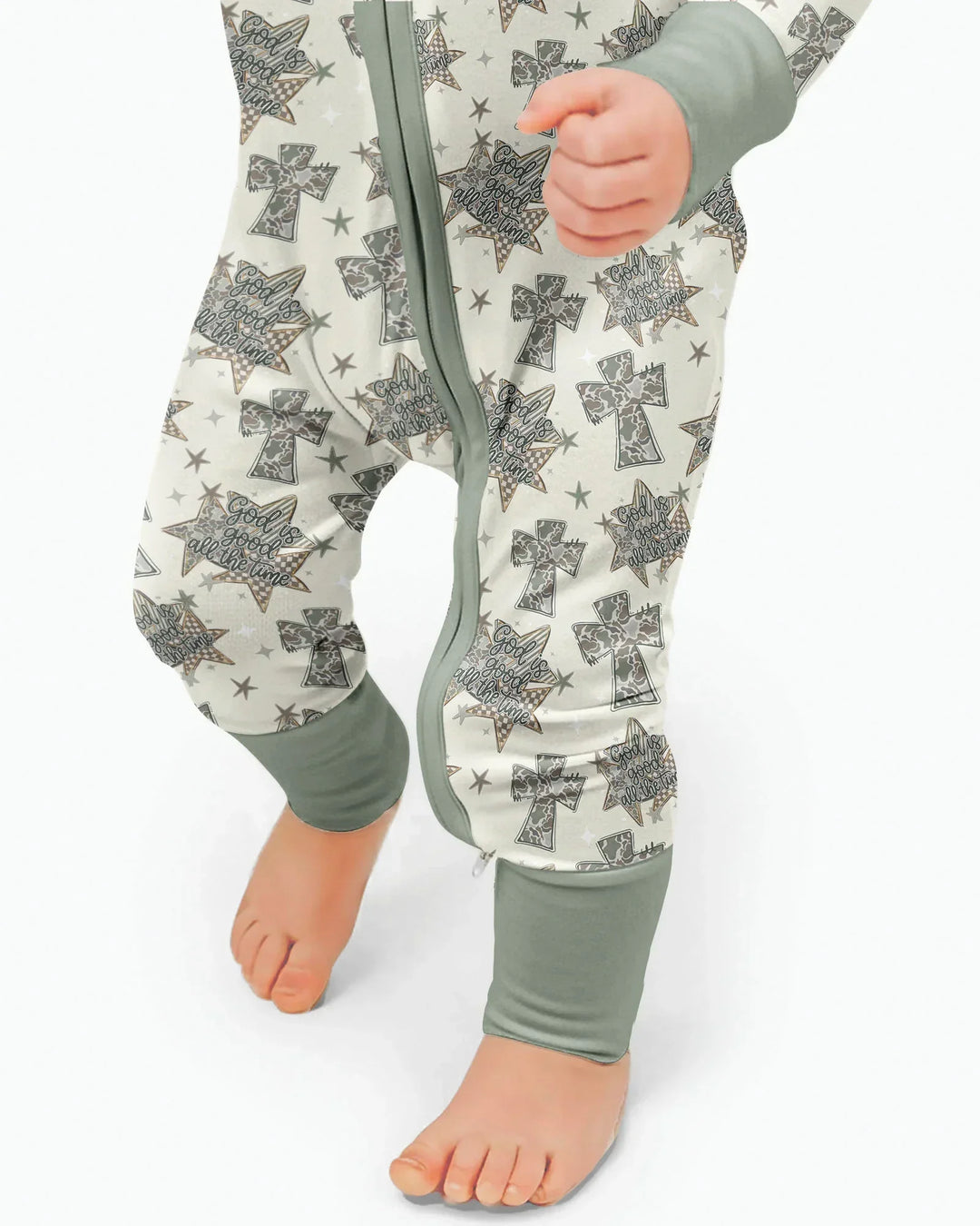 Camo God is Good Family Matching Bamboo Convertible Zippy