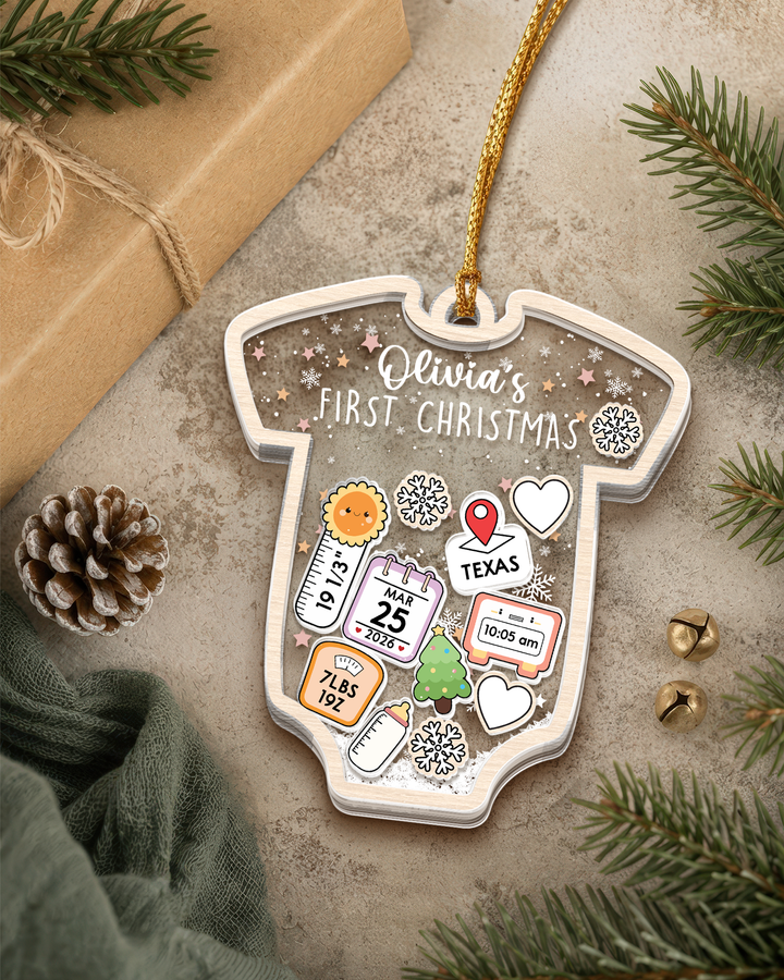Baby's First Christmas Shaker Ornament