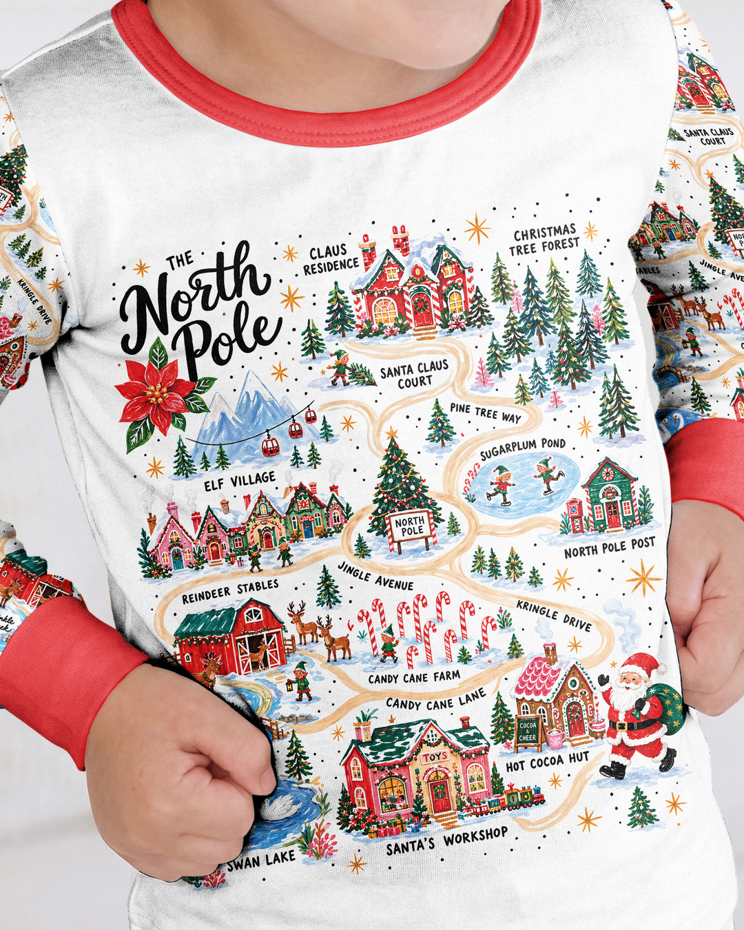 The North Pole Bamboo Two Piece Long Sleeve Pajama Set