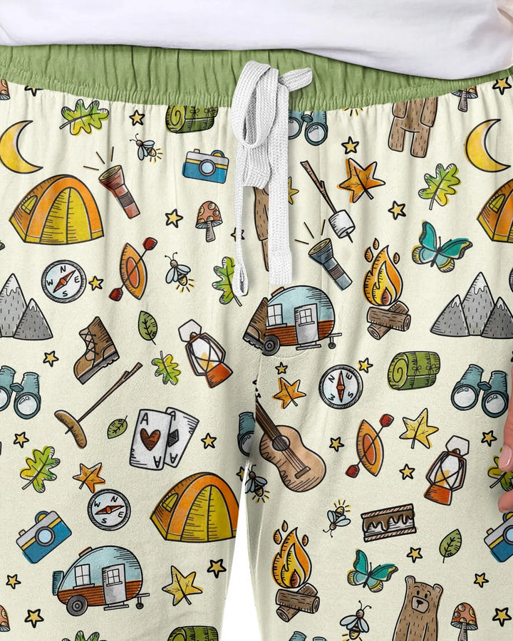 Love Camping Matching Family Bamboo Men's Pajama Set