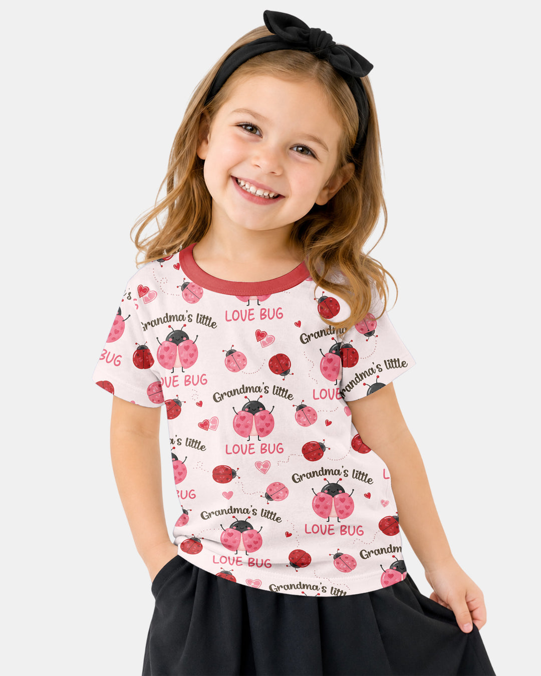 Grandma's Little Love Bug Bamboo Crewneck T-Shirt