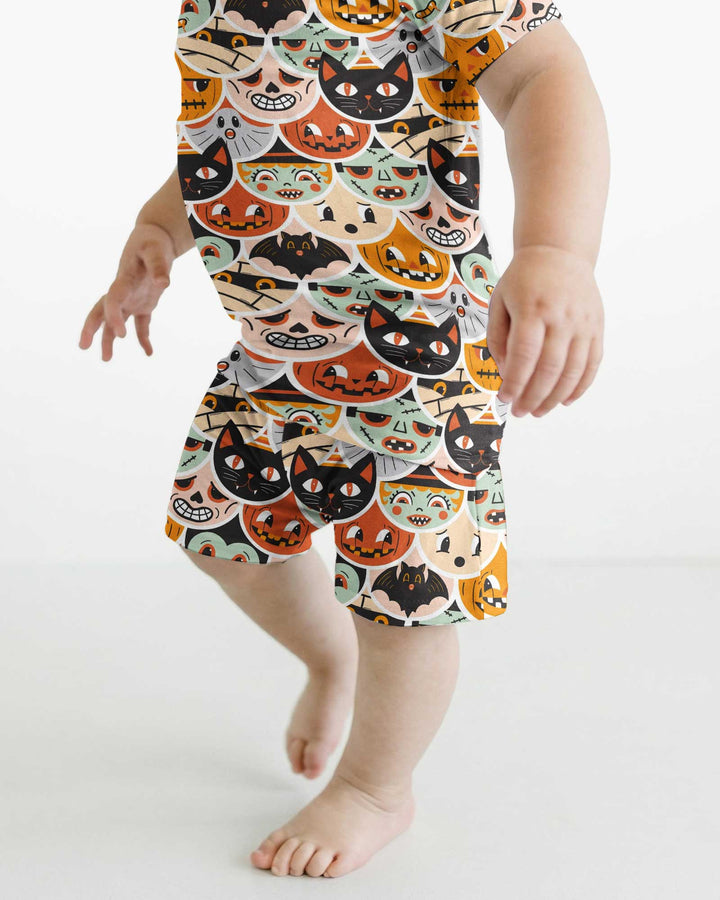 Monster Mash-Up Bamboo Two Piece Short Sleeve Shorts Pajama Set