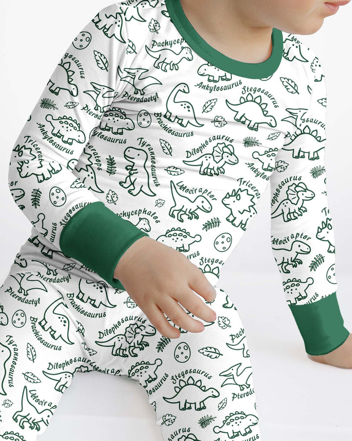 Template Bamboo Two Piece Long Sleeve Pyjamas Set
