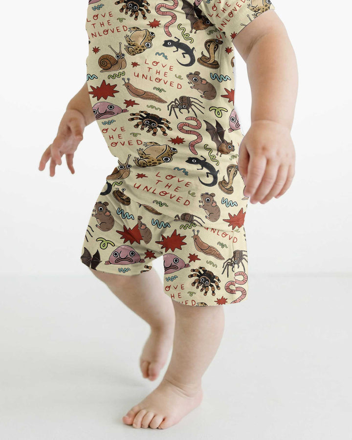 Love the Unloved Bamboo Two Piece Short Sleeve Shorts Pajama Set