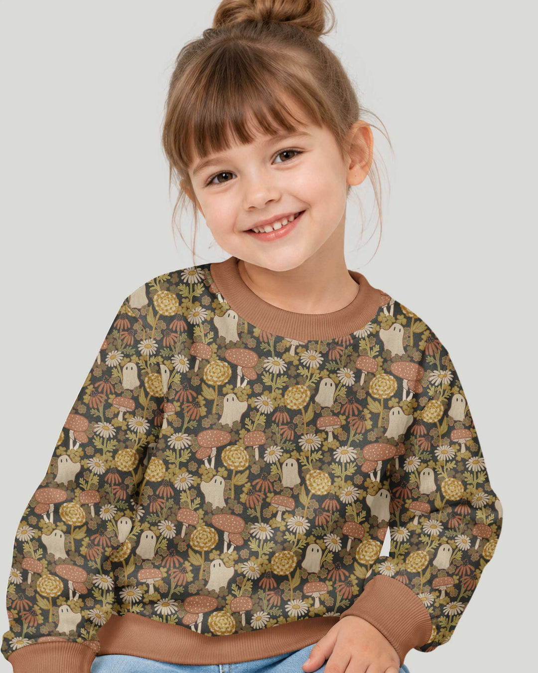 Ghost Garden Dark Autumn Bamboo Crewneck Sweatshirt