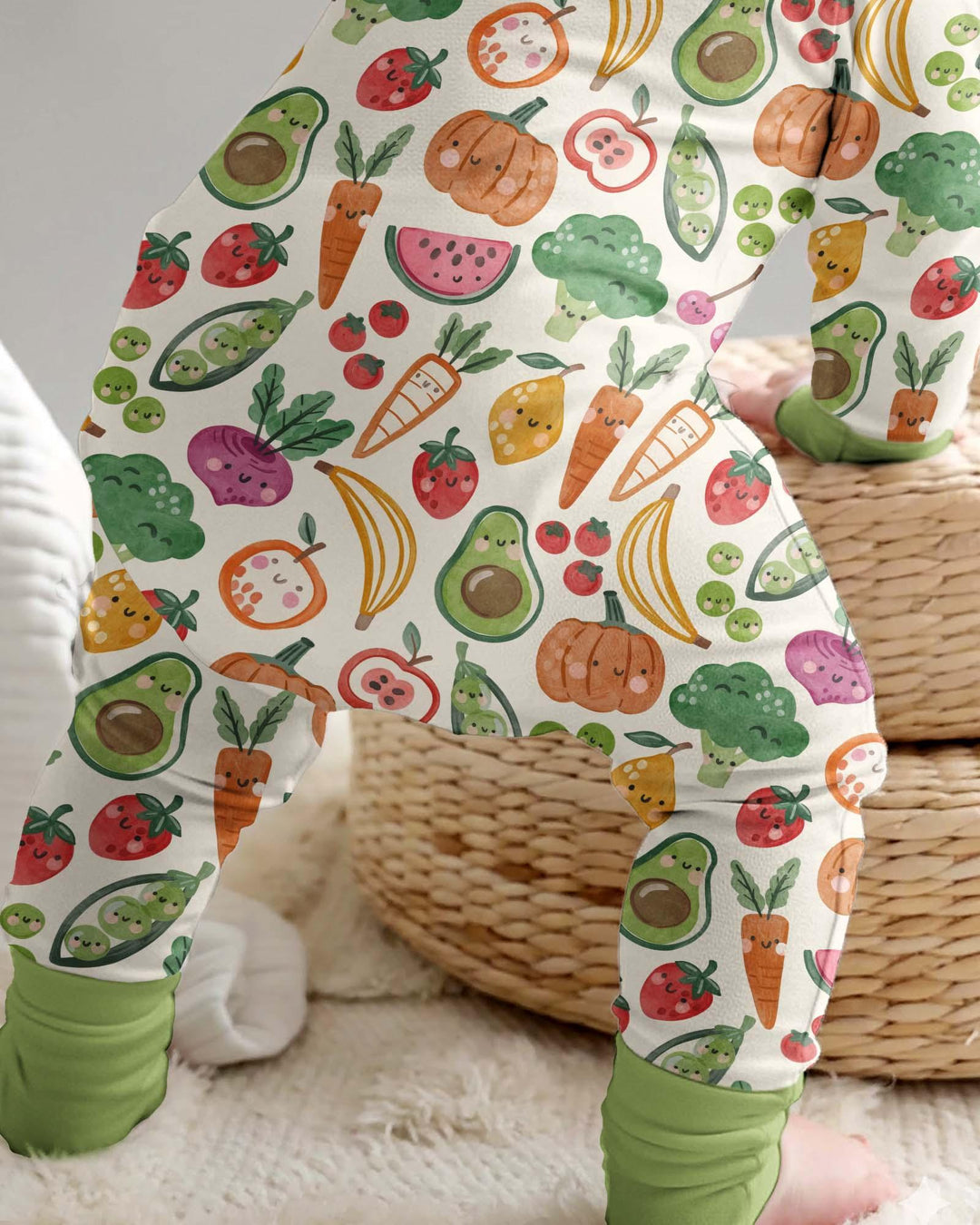 Veggie Friends Family Matching Bamboo Convertible Zippy