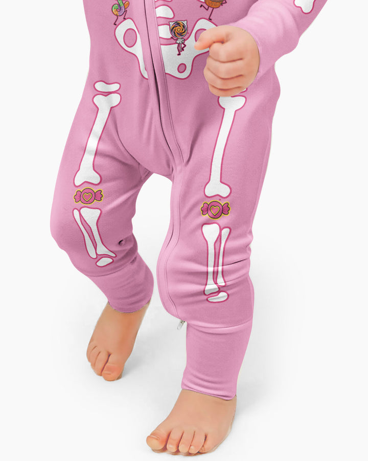 Halloween Skeleton Candy Bamboo Convertible Zippy