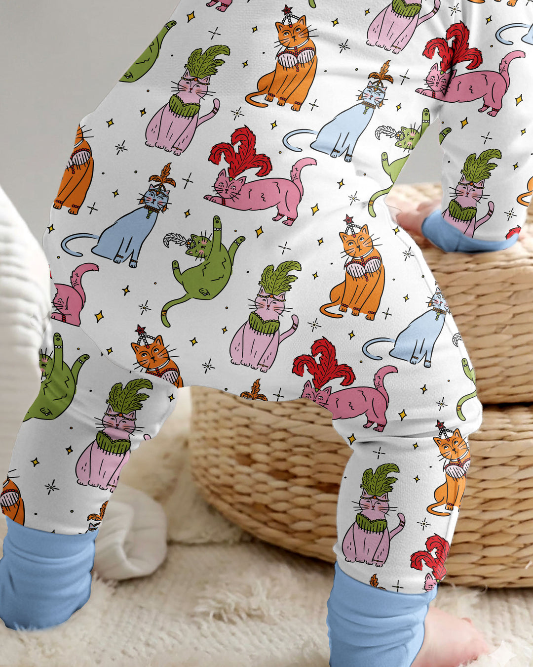 Whimsical Cats Bamboo Convertible Zippy