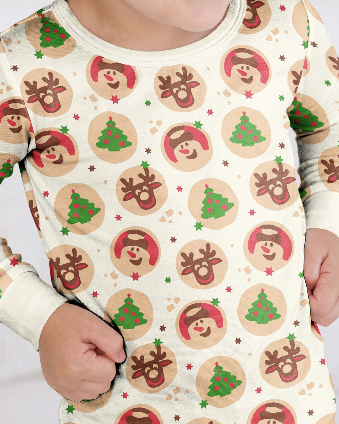 Template Bamboo Two Piece Long Sleeve Pyjamas Set