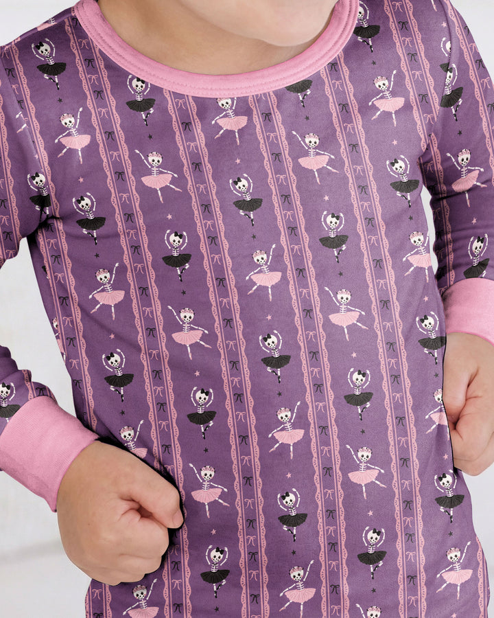 Spooky Ballerina Parade Bamboo Two Piece Long Sleeve Pajama Set