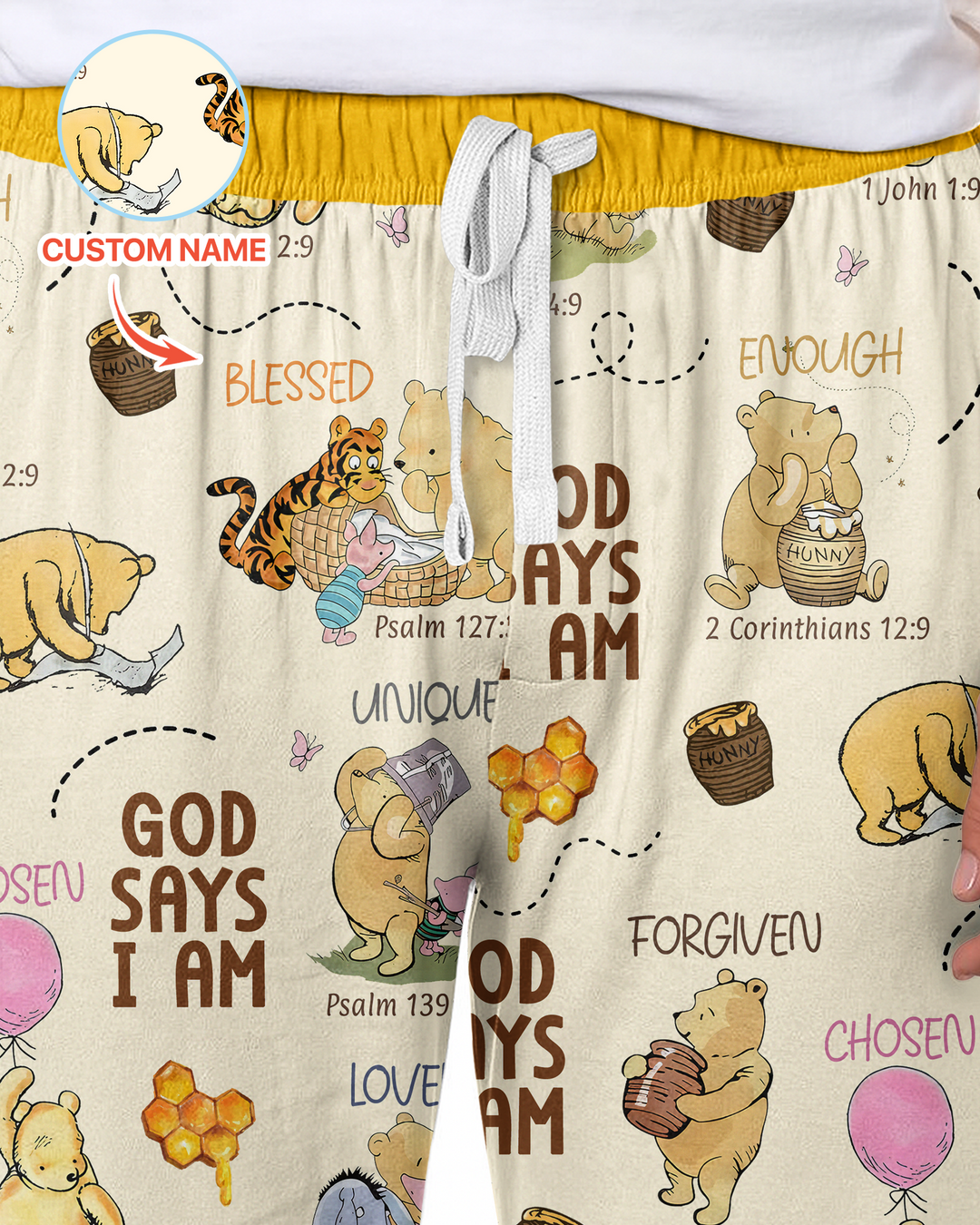 God Says I Am – Little Blessings Bamboo Men's Pajama Set