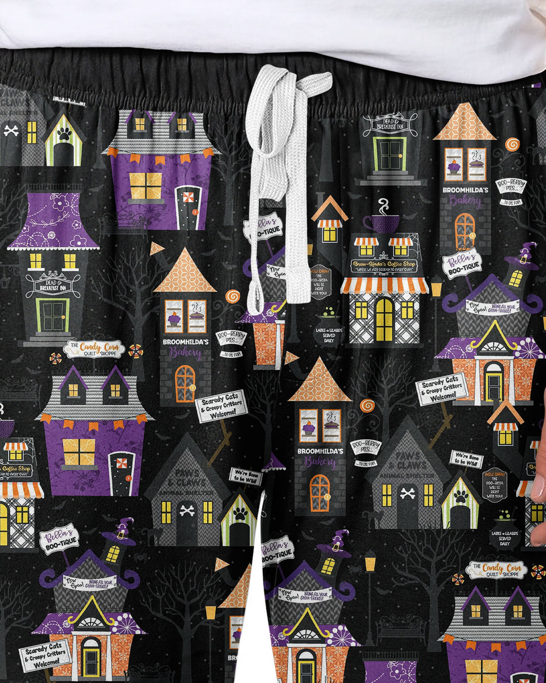 Halloween Hometown Bamboo Men's Pajama Set