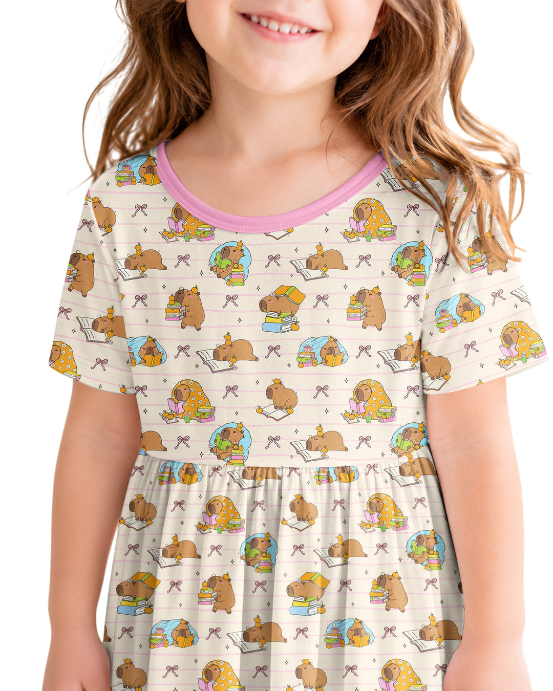 Sweet Study Capy Bamboo Twirl Dress