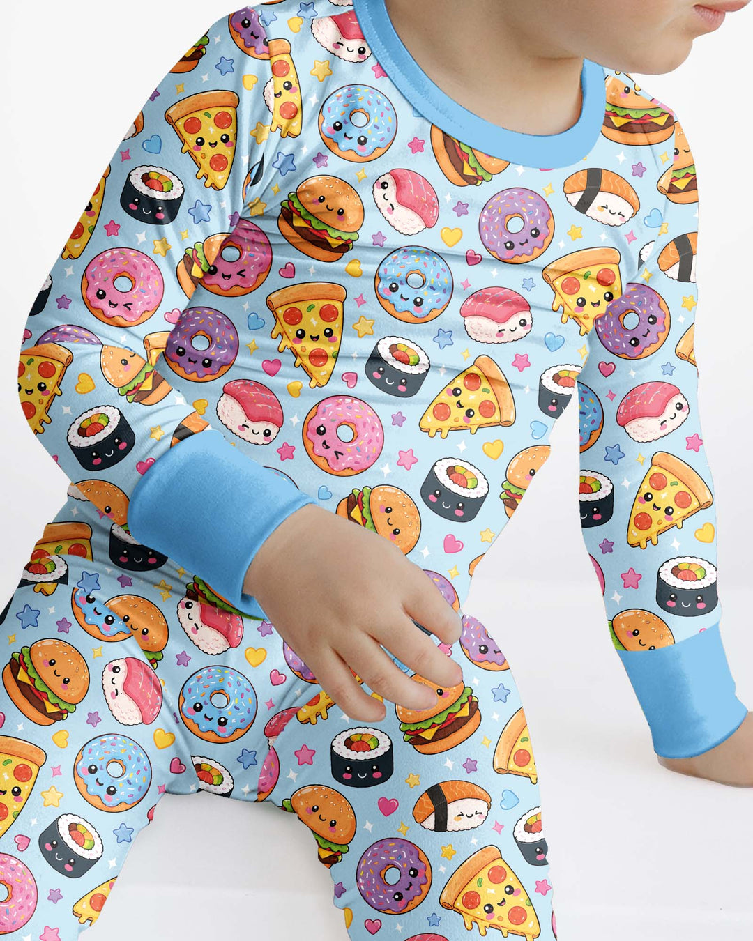 Template Bamboo Two Piece Long Sleeve Pyjamas Set