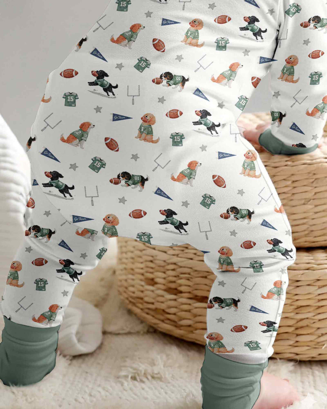 Football Pup Squad Family Matching Bamboo Convertible Zippy
