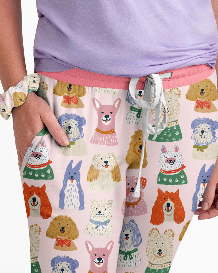 Puppy Portrait Bamboo Women Pajama Set