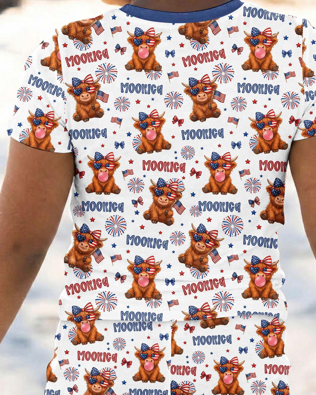 Moo-Rica Cowgirl Bamboo Two Piece Short Sleeve Pajama Set
