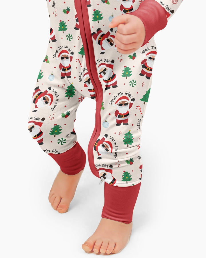 Santa's Christmas Dance Party Bamboo Convertible Zippy