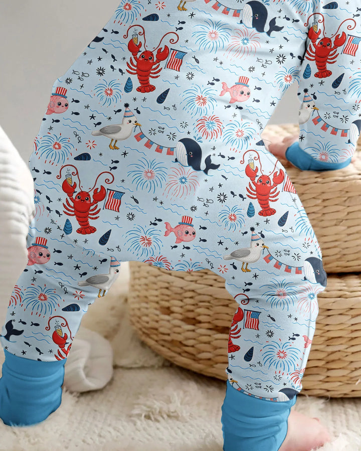 Celebrate 4th of July Family Matching Bamboo Convertible Zippy