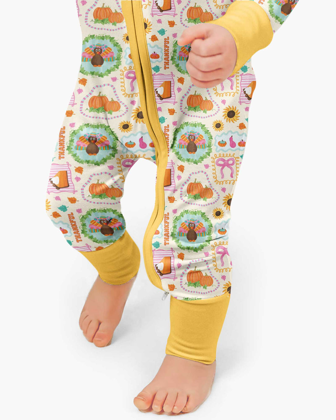 Sweet Thanksgiving Harvest Bamboo Convertible Zippy