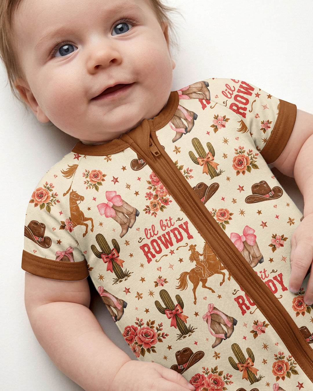Coquette Cowgirl Lil Bit Rowdy Shorty Zippy
