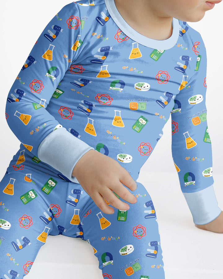 Scientist Lover Family Matching Bamboo Two Piece Long Sleeve Pajama Set