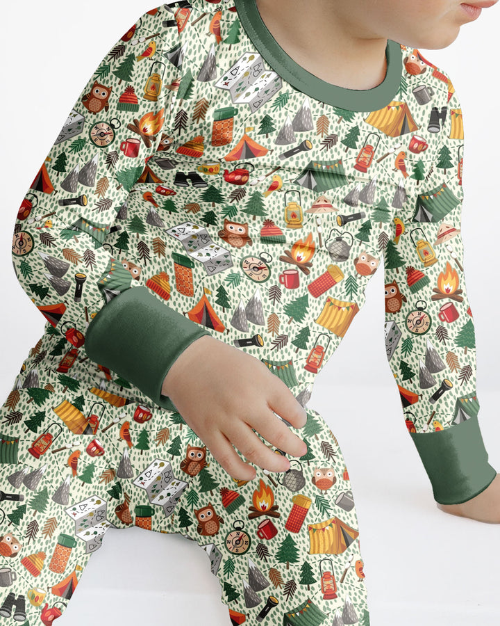 Happy Trails Bamboo Two Piece Long Sleeve Pajama Set
