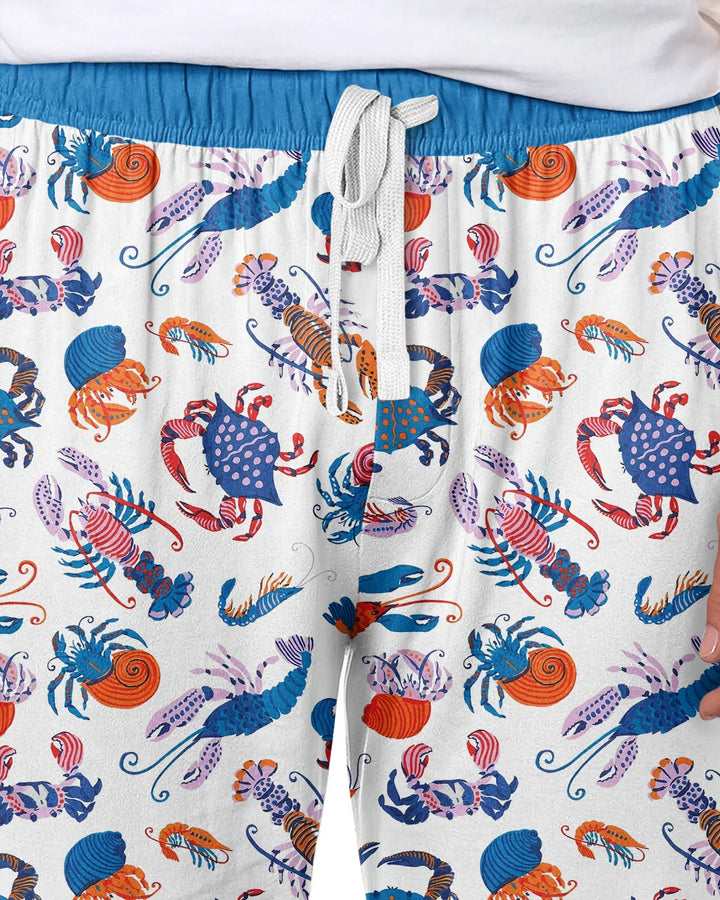 Crustacean Nation Family Matching Bamboo Men's Pajama Set